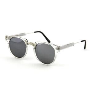 Spitfire Sunglasses Teddy-Boy Clear Silver, Silver Mirror lens